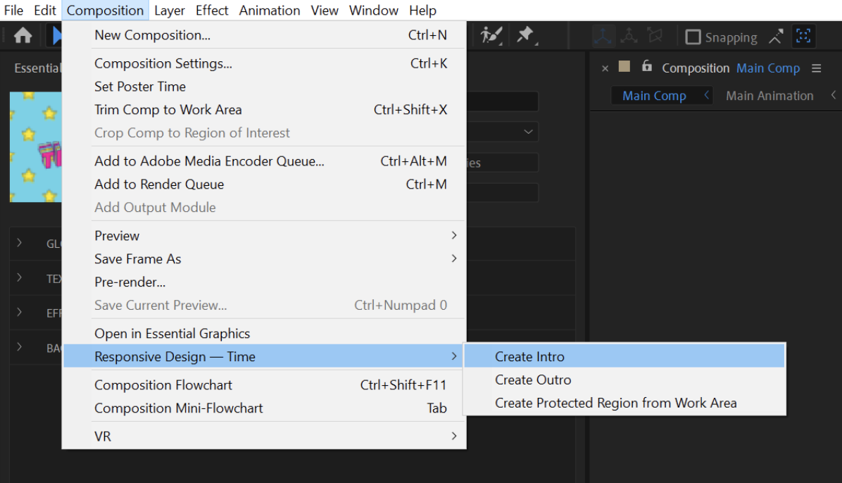 Motion Graphics template requirements at Adobe Stock